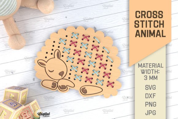 Cross Stitch Sheep SVG