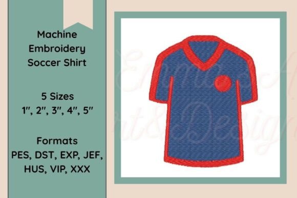 Soccer Shirt Embroidery Design
